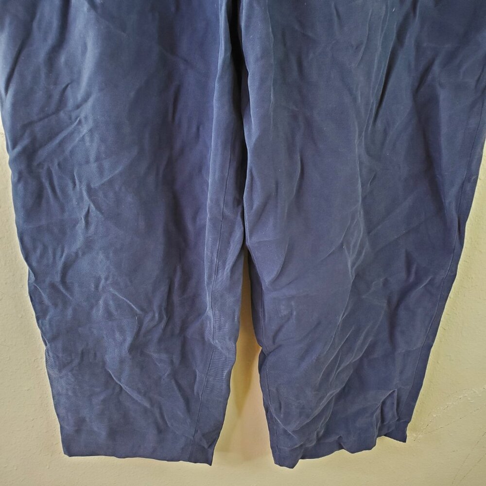 Whistles Womens Navy Madison Drawstring Pocket Detail Trouser Pants 8 - Picture 4 of 9